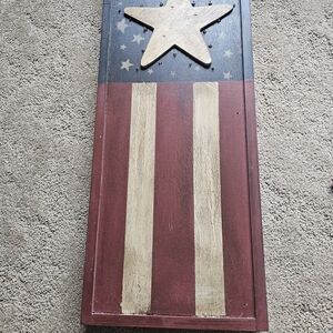 Rustic American Flag Wall Decor